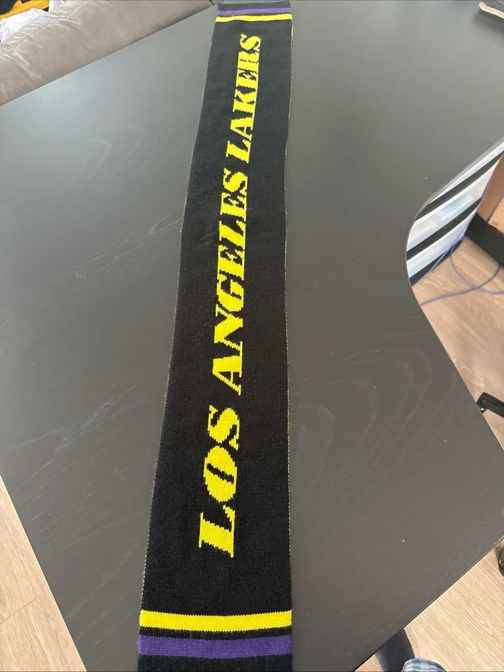 Los Angeles Lakers Scarf NBA Licensed Purple Yellow Black
